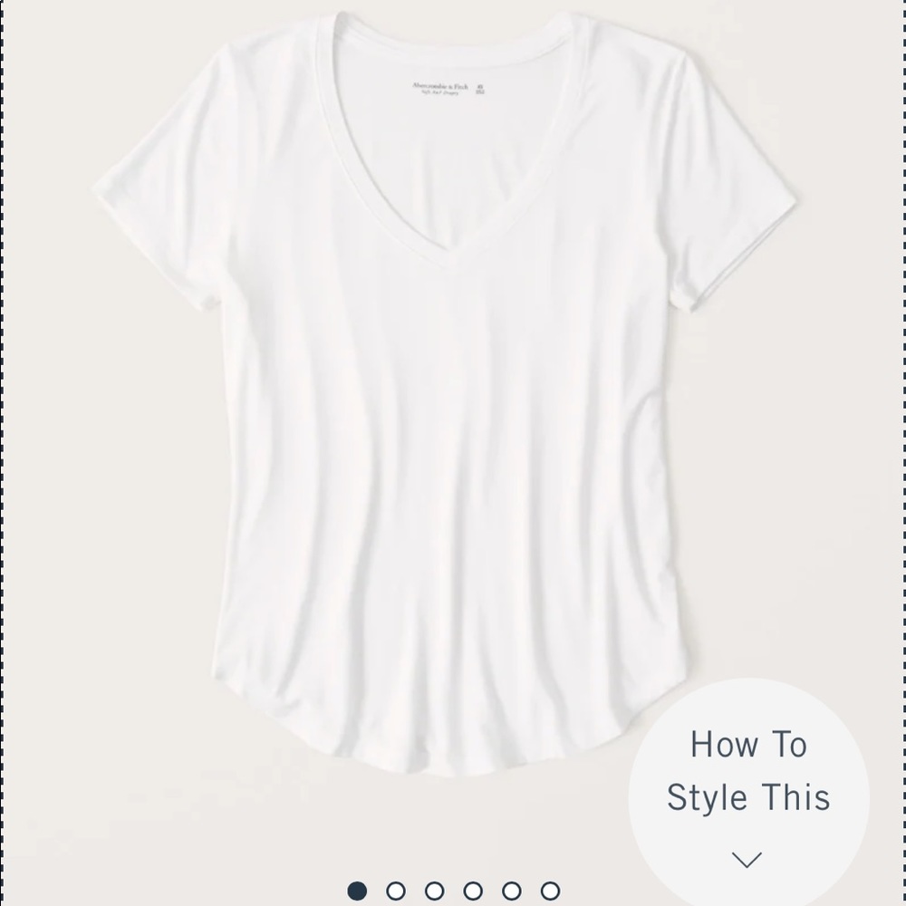 Abercrombie & Fitch Drapey V-Neck Tee